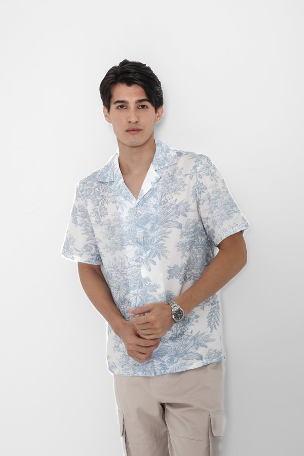 (PREORDER) *TPZ* DREMY UNISEX SHIRT IN BABY BLUE TOILE