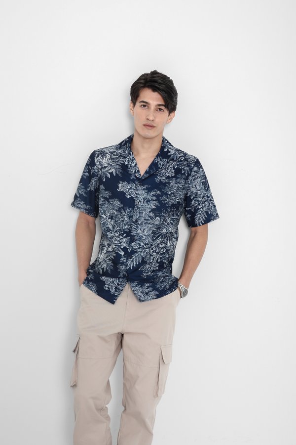 *TPZ* DREMY UNISEX SHIRT IN NAVY TOILE