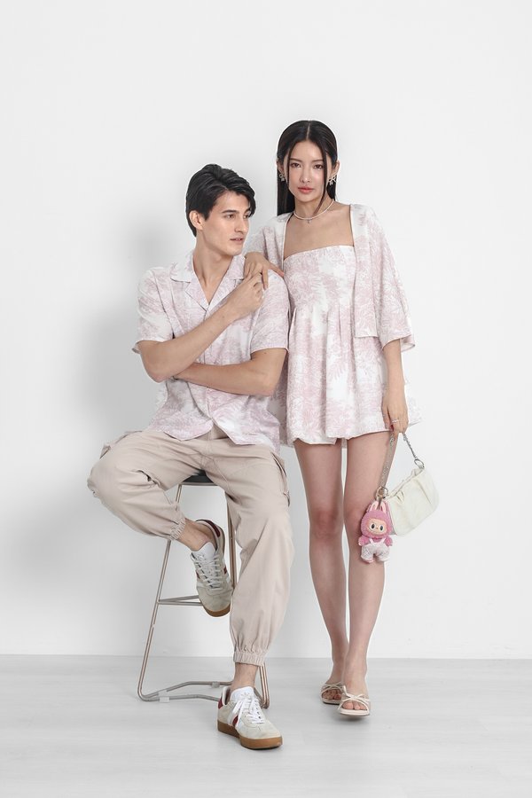 *TPZ* DREMY UNISEX SHIRT IN LILAC PINK TOILE