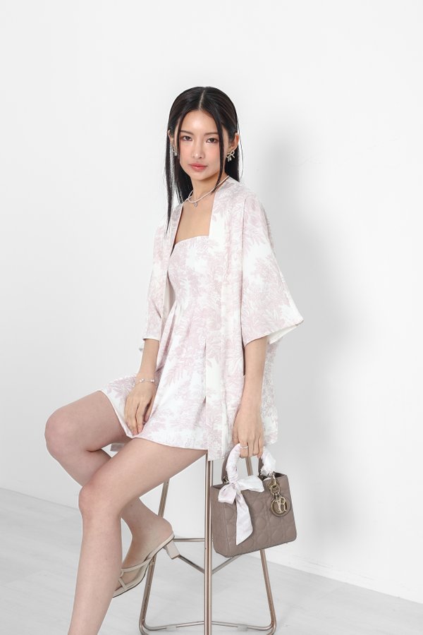 *TPZ* KAIZEN KIMONO IN SOFT PINK TOILE