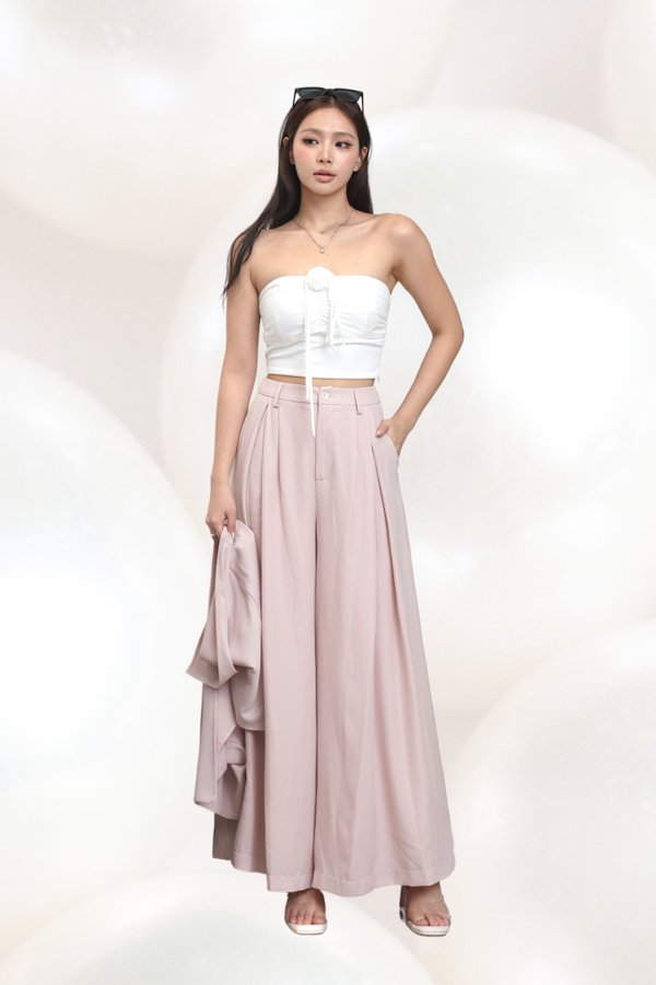 *TPZ* VALORA HIGH WAISTED PANTS 2.0 (PETITE) IN MELODY PINK