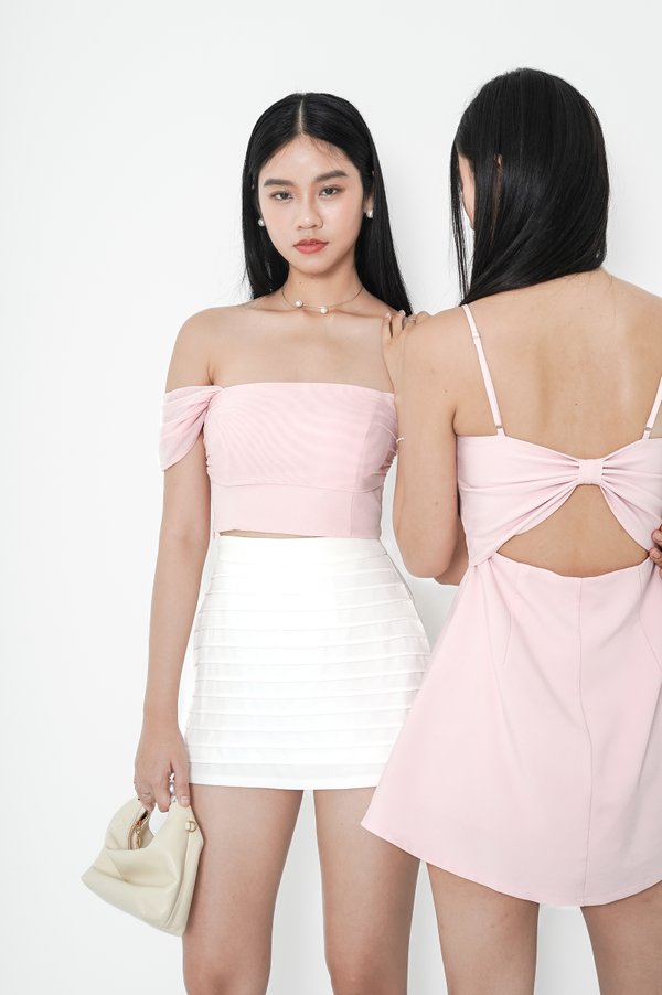 *TPZ LUXE MESH* CAS MULTI WAYS MESH TOP IN ICE PINK