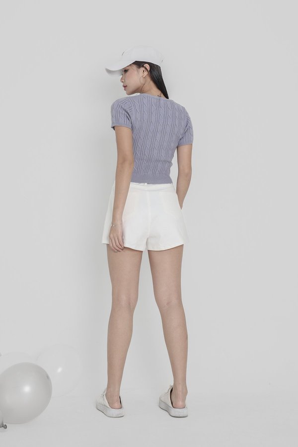*TPZ* MUST HAVE DENIM SHORTS 7.0 IN WHITE