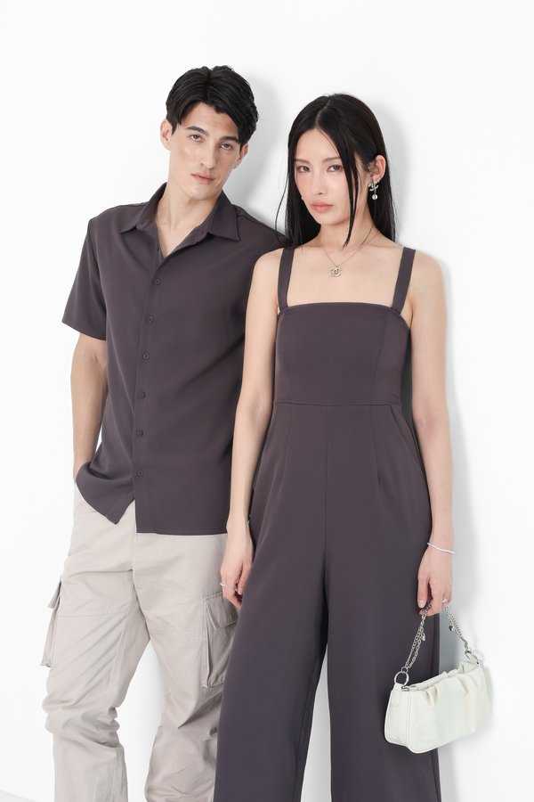 *TPZ* TESS TRANSFORM MULTIWAY JUMPSUIT (PETITE) IN GUNMETAL LAVENDER