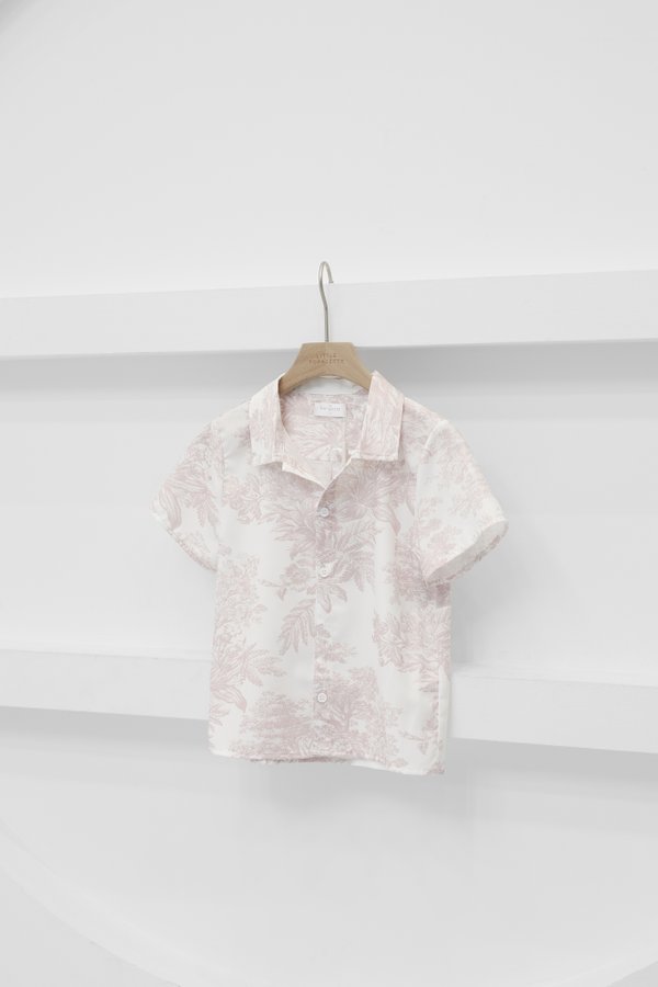 *MINI TOPAZETTE* LITTLE DREMY SHIRT IN SIGNATURE SOFT PINK TOILE