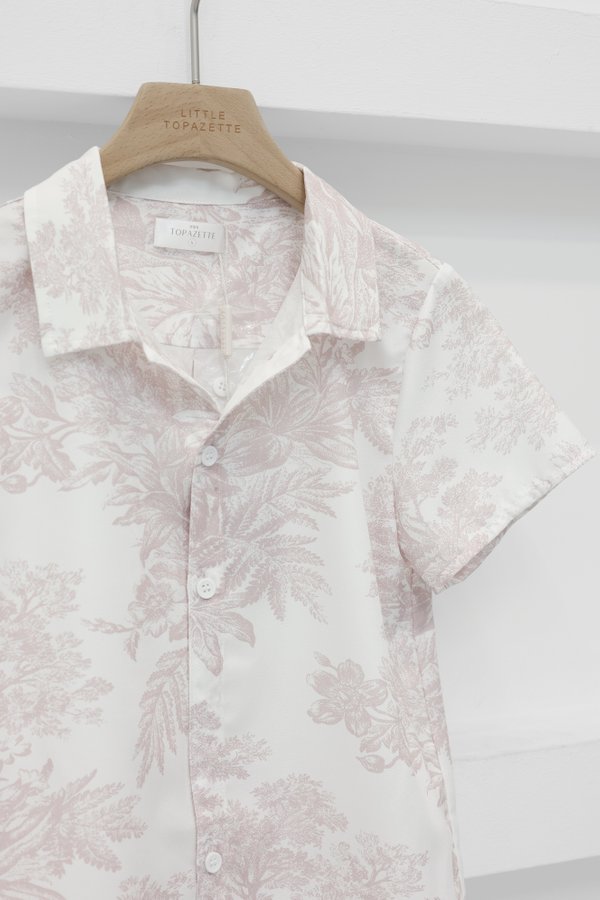 *MINI TOPAZETTE* LITTLE DREMY SHIRT IN SIGNATURE SOFT PINK TOILE