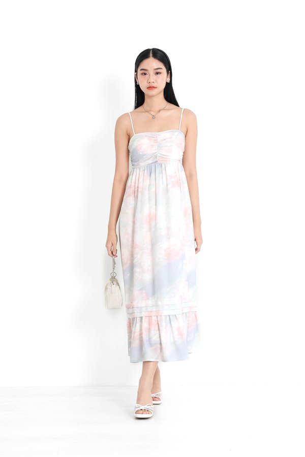 *TPZ* DIANA PLEATED MAXI IN MERMAID DREAMS