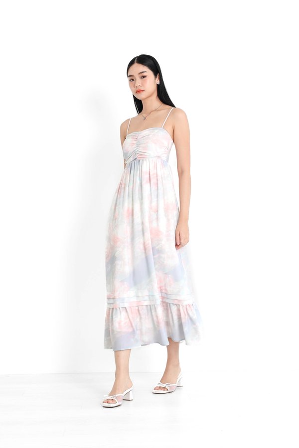 *TPZ* DIANA PLEATED MAXI IN MERMAID DREAMS