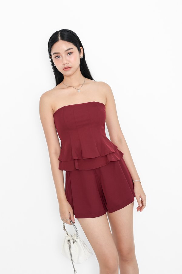 *TPZ* LOTUS DOUBLE TIER TOP IN WINE