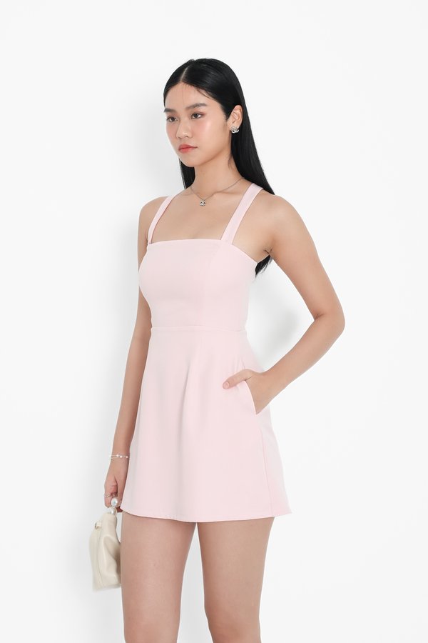 *TPZ* JESS TRANSFORM MULTIWAY DRESS ROMPER WITH DETACHABLE SHORTS IN ICE PINK