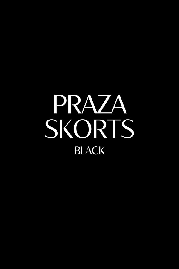 *TPZ* PRAZA SKORTS WITH BELT IN BLACK