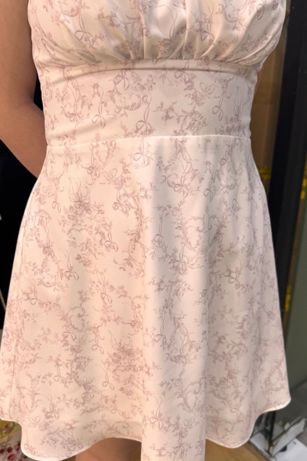 (PREORDER) *TPZ* MINI DESSA SCRUNCHIE DRESS 2.0 IN TOILE DE RIBBON SOFT PINK