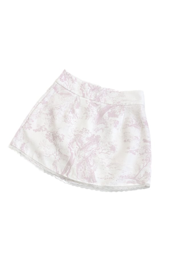 (PREORDER) *TPZ* BAMBI LACE TRIM SKORTS IN TOILE DE SECRET SOFT PINK