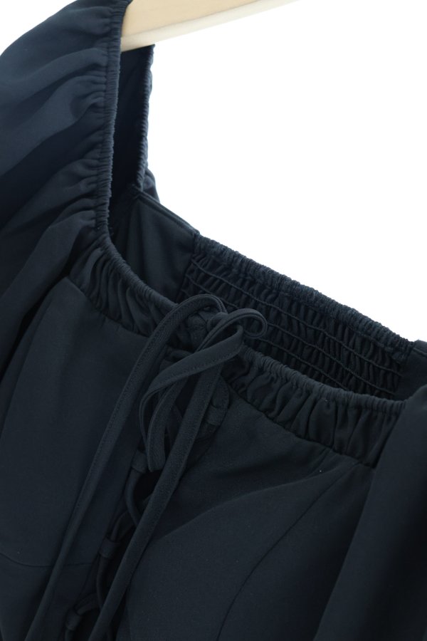 (PREORDER) *TPZ* CANDIS CORSET FLUTTER SLEEVES TOP IN BLACK