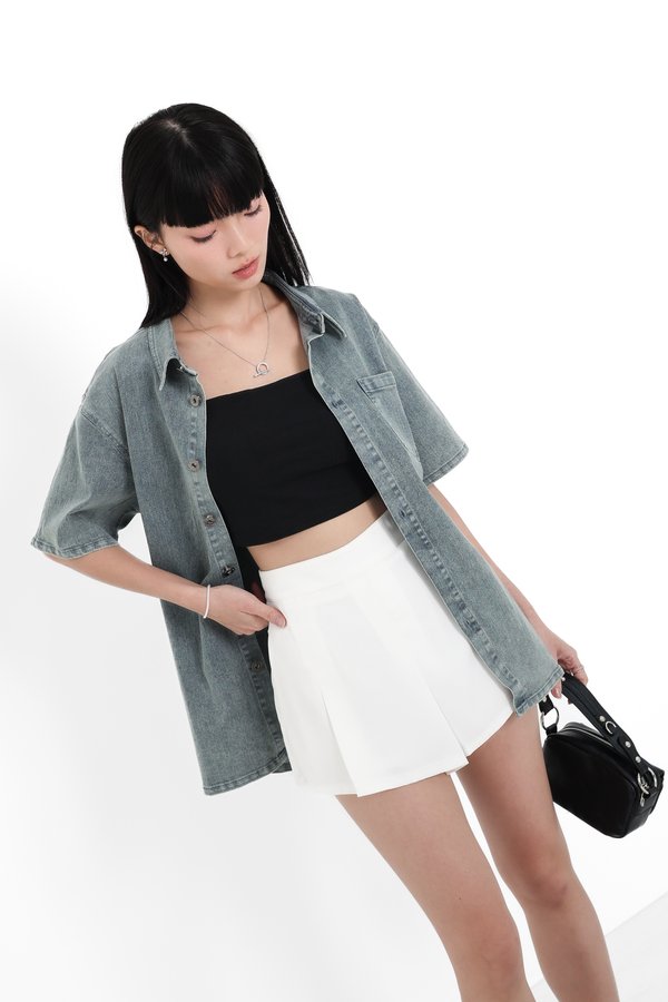 *TPZ* ENSO DENIM JACKET TOP IN LIGHT WASH