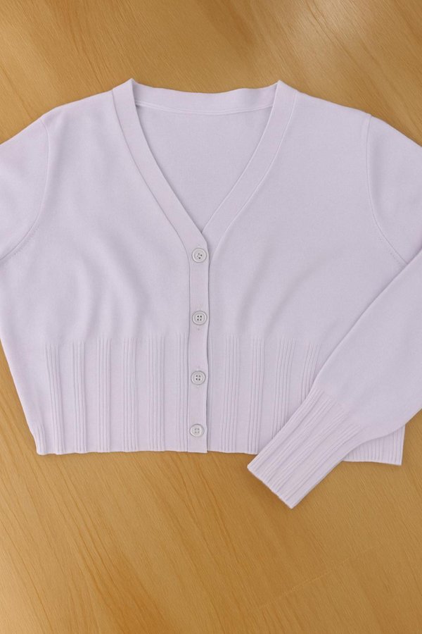 (PREORDER) *TPZ* WILLOW SOFT KNIT CARDIGAN IN LILAC