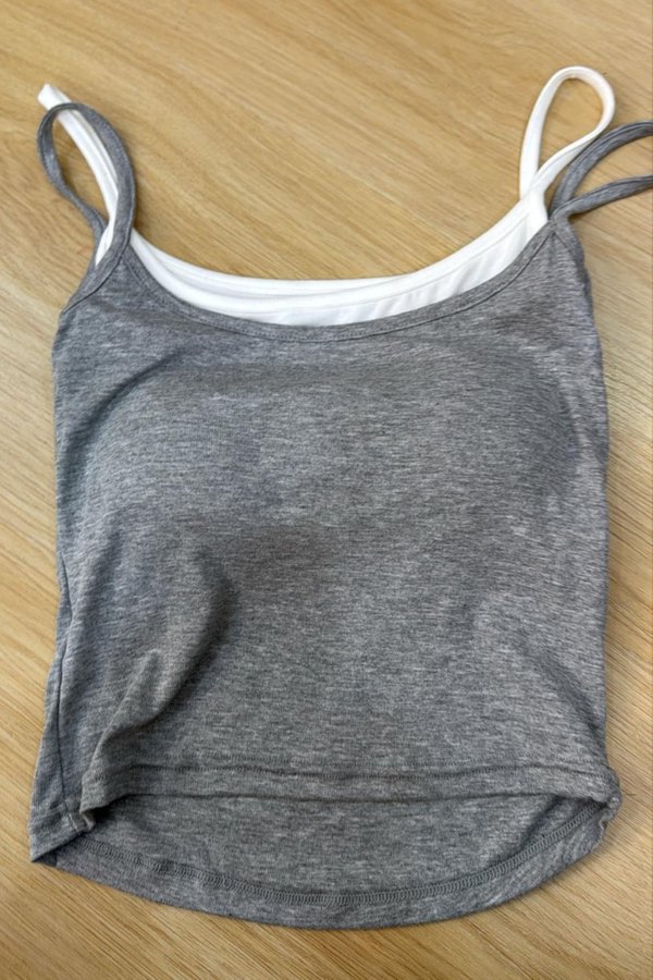 (PREORDER) *TPZ* PERFECT FAUX 2 PIECE IN GREY/WHITE