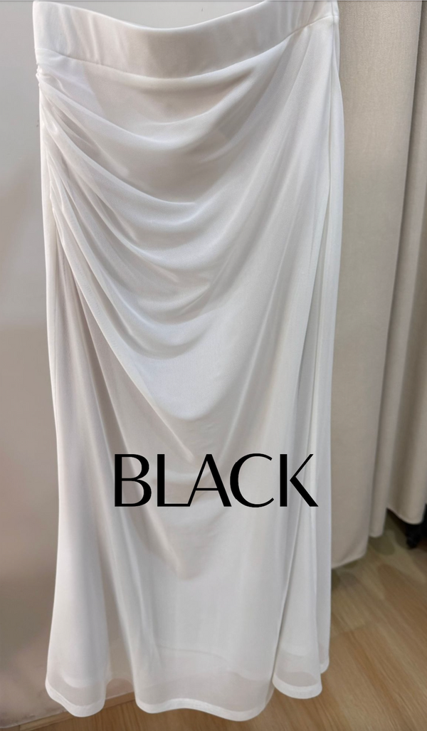 (PREORDER) *TPZ LUXE MESH* AURELIA MESH MERMAID SKIRT IN BLACK