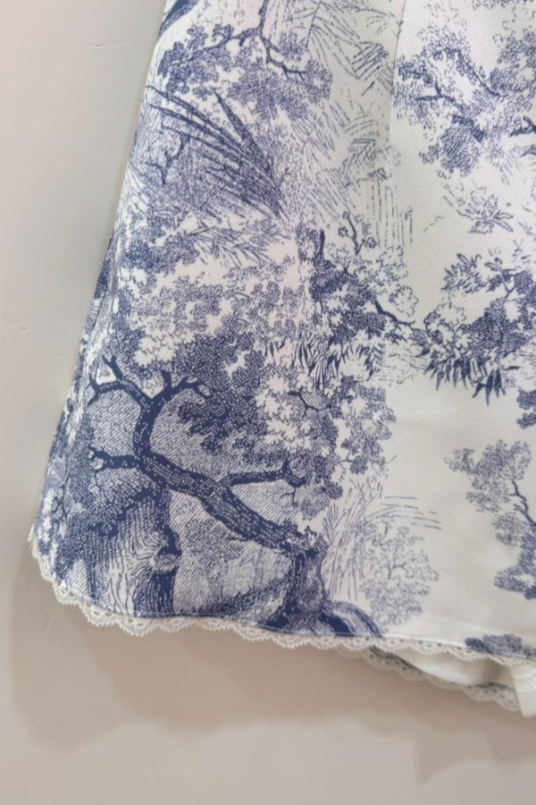 (PREORDER) *TPZ* BAMBI LACE TRIM SKORTS IN TOILE DE SECRET BABY BLUE