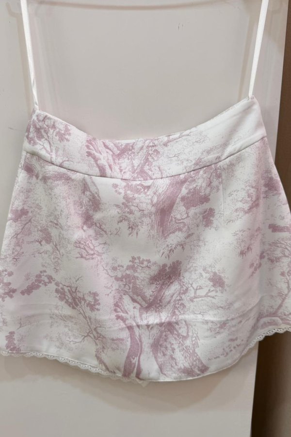 (PREORDER) *TPZ* BAMBI LACE TRIM SKORTS IN TOILE DE SECRET SOFT PINK