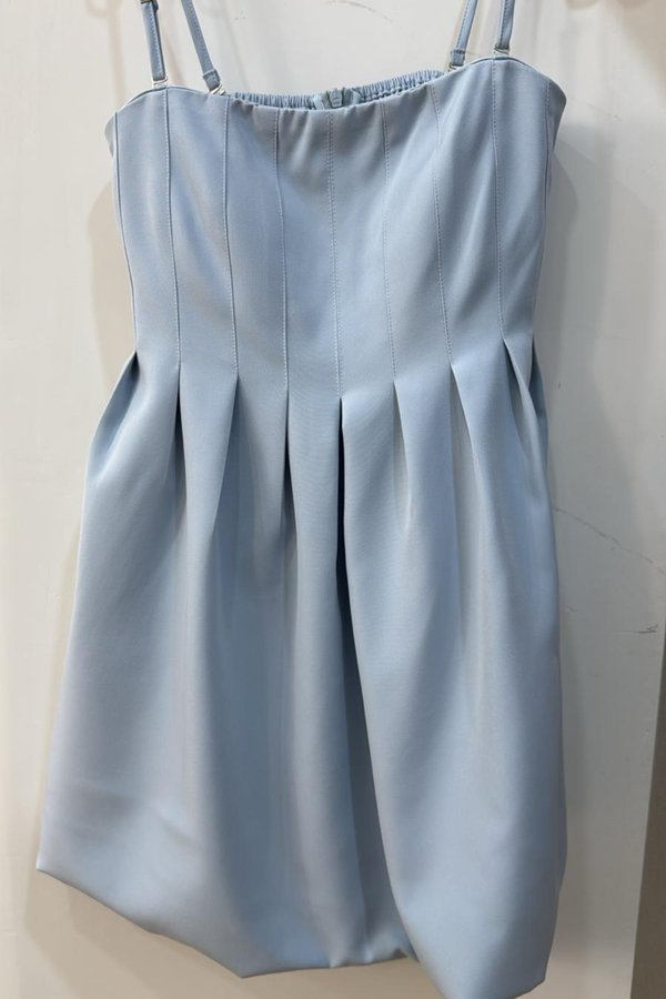 (PREORDER) *TPZ* BUBBLE DRESS ROMPER 3.0 WITH DETACHABLE SHORTS IN BABY BLUE