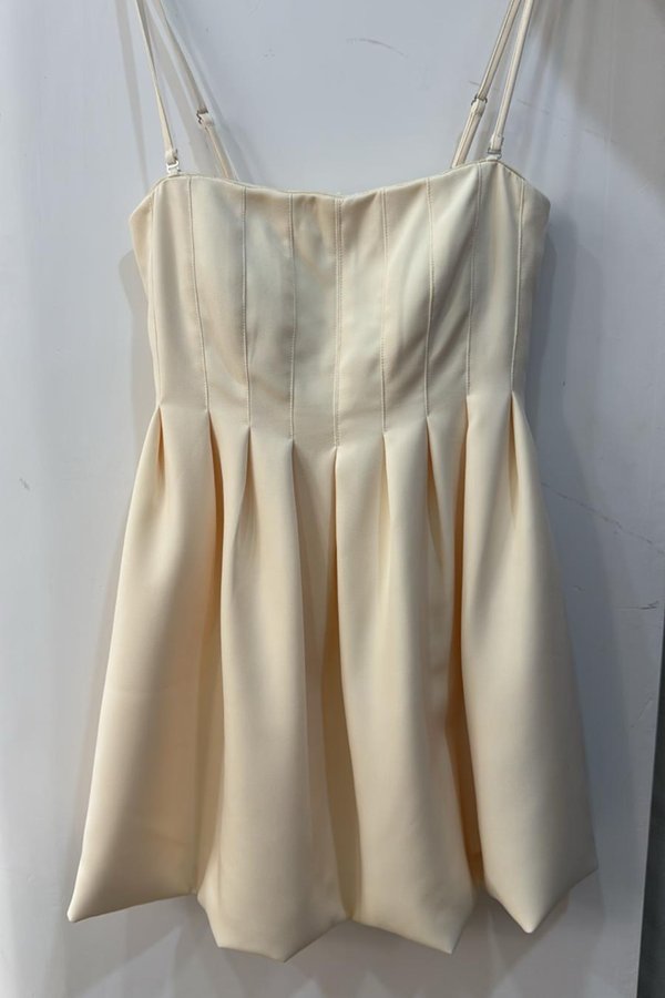 (PREORDER) *TPZ* BUBBLE DRESS ROMPER 3.0 WITH DETACHABLE SHORTS IN EGGSHELL