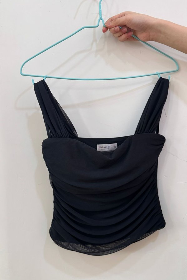 (PREORDER) *TPZ LUXE MESH* CAS MULTI WAY MESH TOP 2.0 IN BLACK