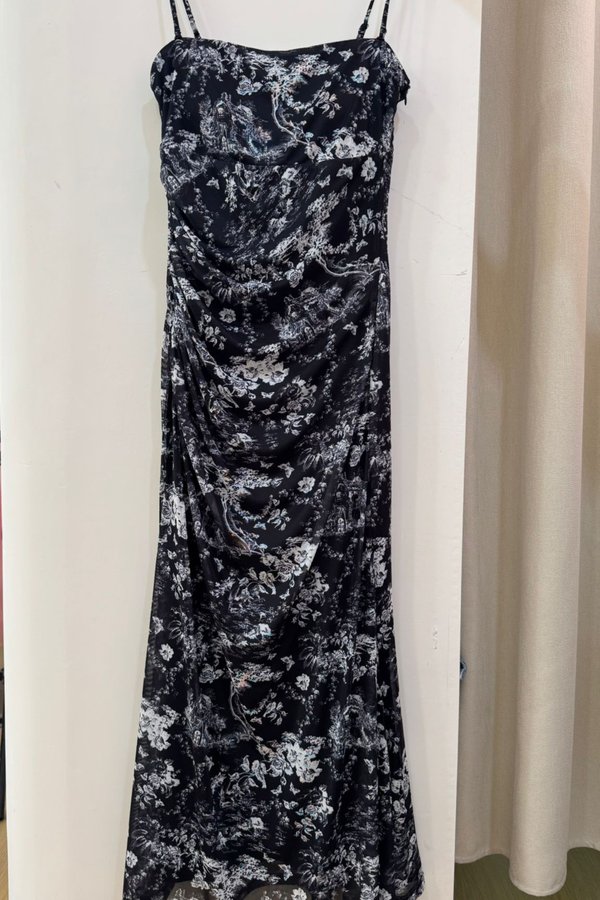 (PREORDER) *TPZ LUXE MESH* ARIEL MESH MERMAID DRESS IN DEEP NAVY TOILE