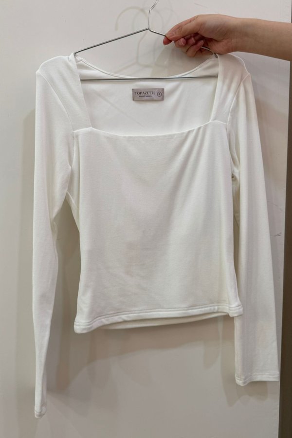 (PREORDER) *TPZ* PERFECT HONOKA LONG SLEEVES TOP IN WHITE