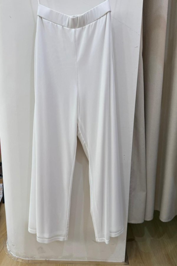 (PREORDER) *TPZ LUXE MESH* STELLA HIGH WAISTED FLOWY MESH PANTS (REGULAR) IN WHITE