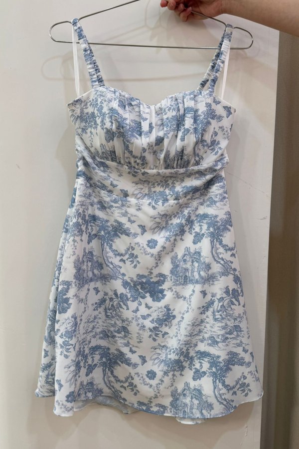 (PREORDER) *TPZ* MINI DESSA DRESS 2.0 IN TOILE DE ROMANCE BABY BLUE
