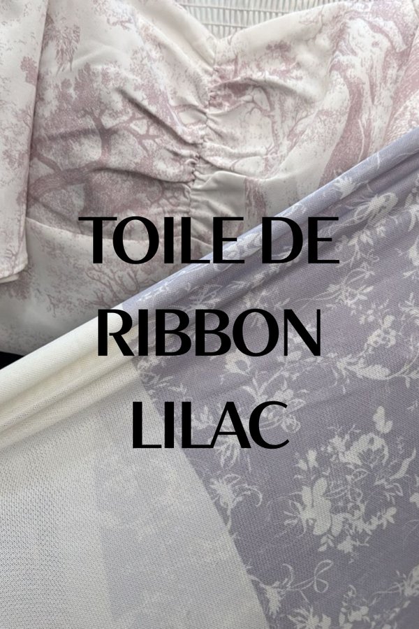 (PREORDER) *TPZ LUXE MESH* DYNASTY FLUTTER SLEEVES TOP 5.0 IN TOILE DE RIBBON LILAC