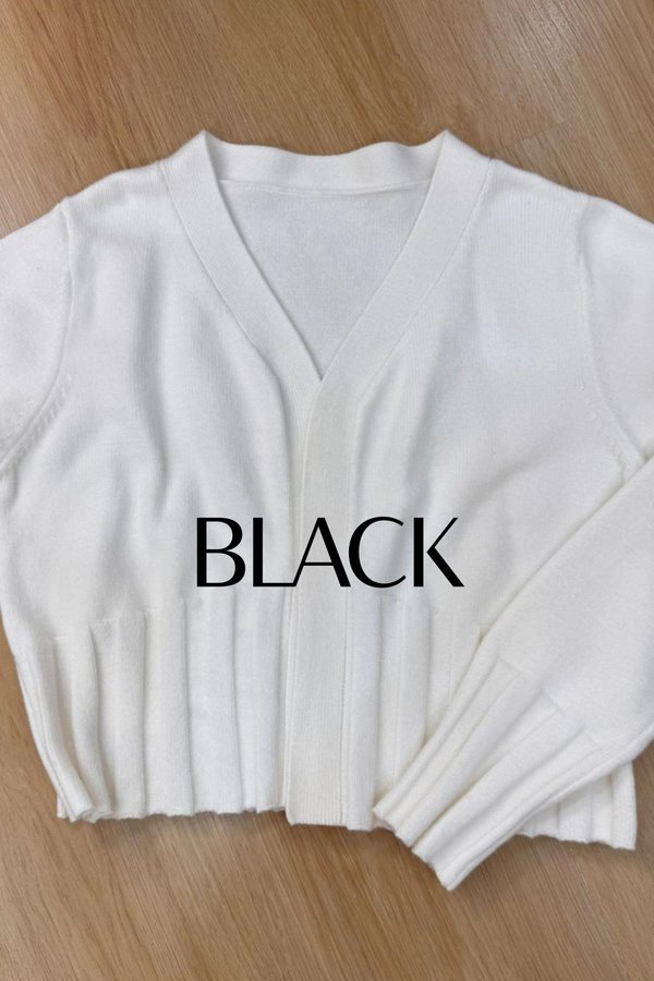 (PREORDER) *TPZ* WILLOW SOFT KNIT CARDIGAN IN BLACK