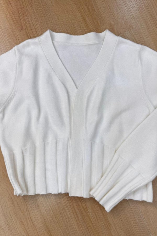 (PREORDER) *TPZ* WILLOW SOFT KNIT CARDIGAN IN CREAM