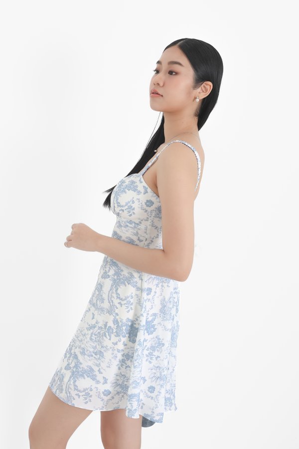 (PREORDER) *TPZ* MINI DESSA DRESS 2.0 IN TOILE DE ROMANCE BABY BLUE