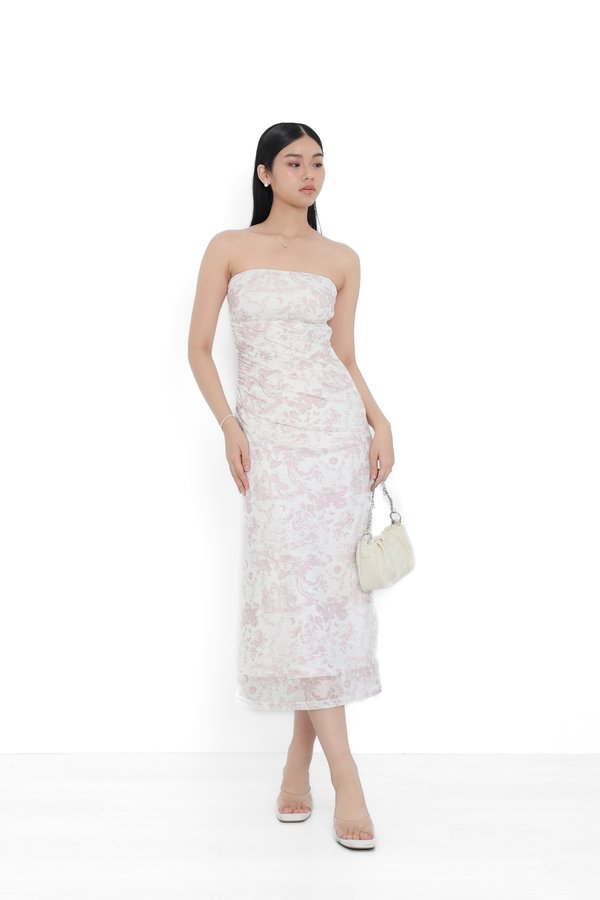 (PREORDER) *TPZ LUXE MESH* ARIEL MESH MERMAID DRESS IN TOILE DE ROMANCE PINK