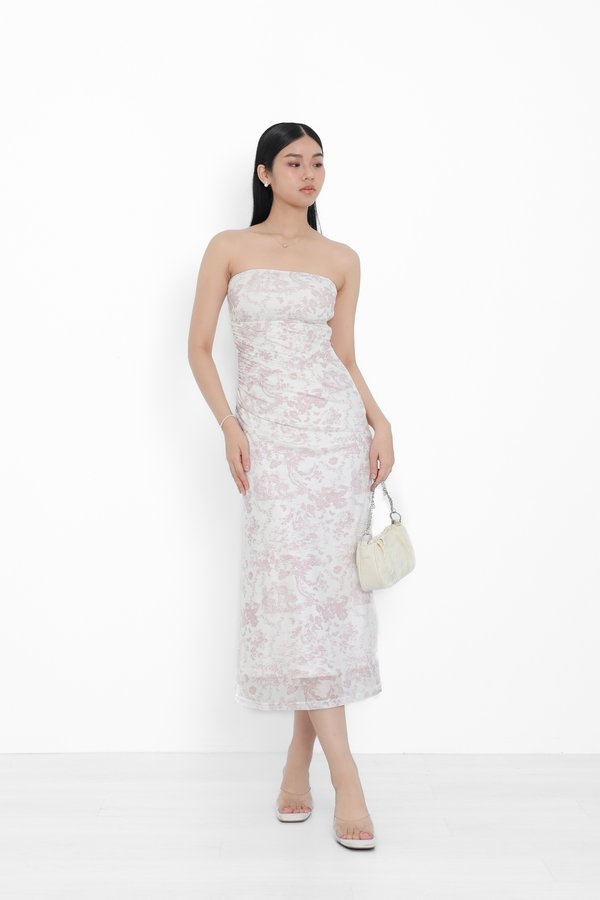 (PREORDER) *TPZ LUXE MESH* ARIEL MESH MERMAID DRESS IN TOILE DE ROMANCE PINK