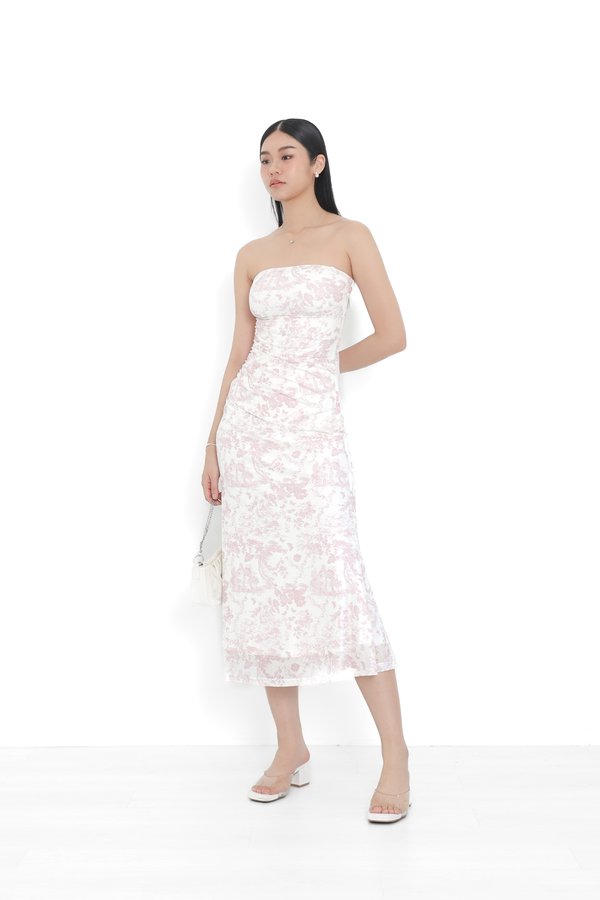 (PREORDER) *TPZ LUXE MESH* ARIEL MESH MERMAID DRESS IN TOILE DE ROMANCE PINK