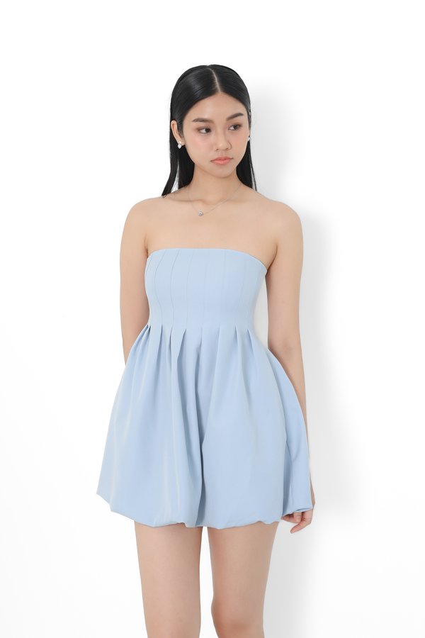 (PREORDER) *TPZ* BUBBLE DRESS ROMPER 3.0 WITH DETACHABLE SHORTS IN BABY BLUE