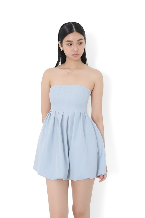 (PREORDER) *TPZ* BUBBLE DRESS ROMPER 3.0 WITH DETACHABLE SHORTS IN BABY BLUE