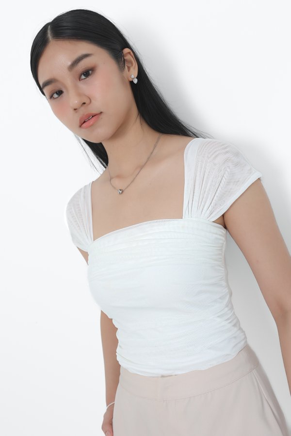 (PREORDER) *TPZ LUXE MESH* CAS MULTI WAY MESH TOP 2.0 IN WHITE
