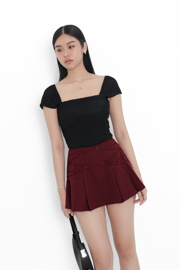 *TPZ* PIXIE FAIRY SKORTS IN BURGUNDY