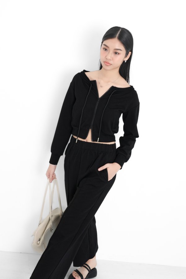 *TPZ* BIZ LOUNGE ATHLEISURE JOGGERS IN BLACK