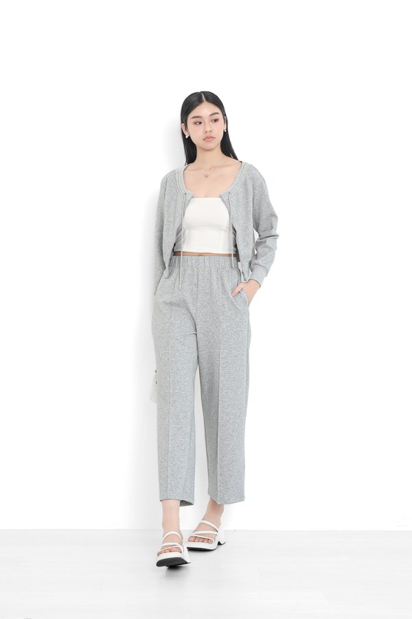 *TPZ* BIZ LOUNGE ATHLEISURE JOGGERS IN TEXTURED GREY