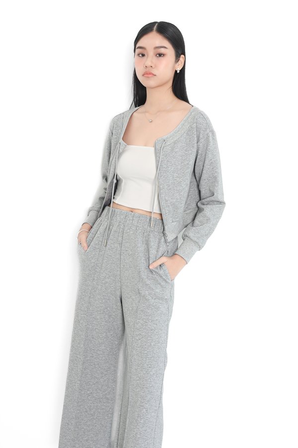 *TPZ* BIZ LOUNGE ATHLEISURE JOGGERS IN TEXTURED GREY