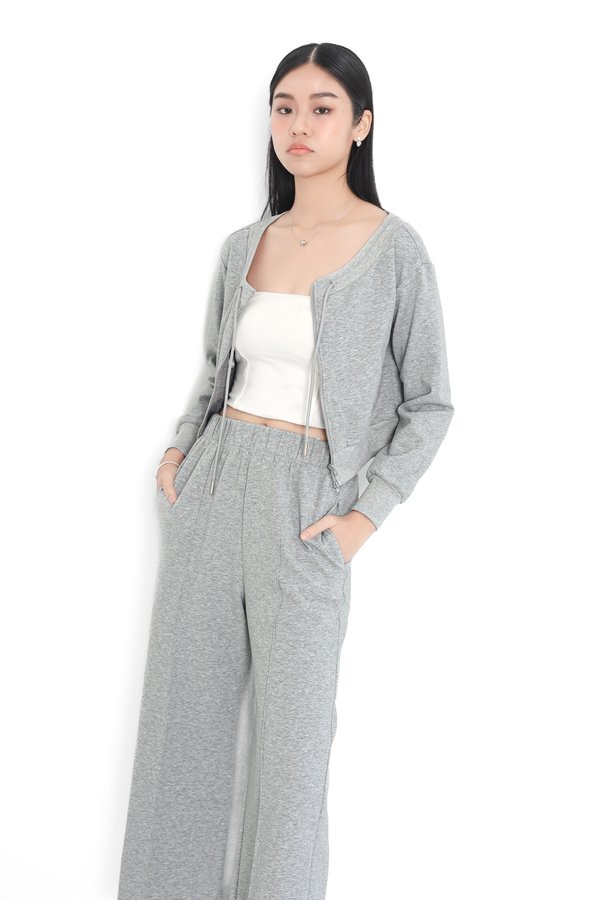 *TPZ* BIZ LOUNGE ATHLEISURE JOGGERS IN HEATHER GREY
