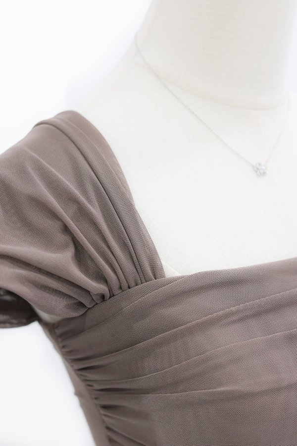 (PREORDER) *TPZ LUXE MESH* CAS MULTI WAY MESH TOP 2.0 IN COFFEE