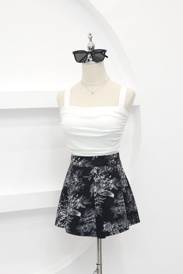 (PREORDER) *TPZ* FORTUNA HIGH WAISTED SHORTS (REGULAR) IN SIGNATURE BLACK TOILE