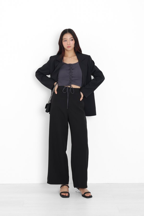 *TPZ* ROSA HIGH WAISTED PANTS (REGULAR) IN BLACK