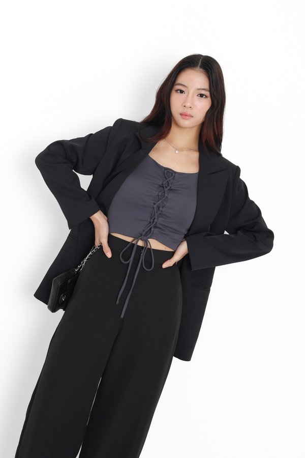 *TPZ* GIRL BOSS PADDED BLAZER IN BLACK